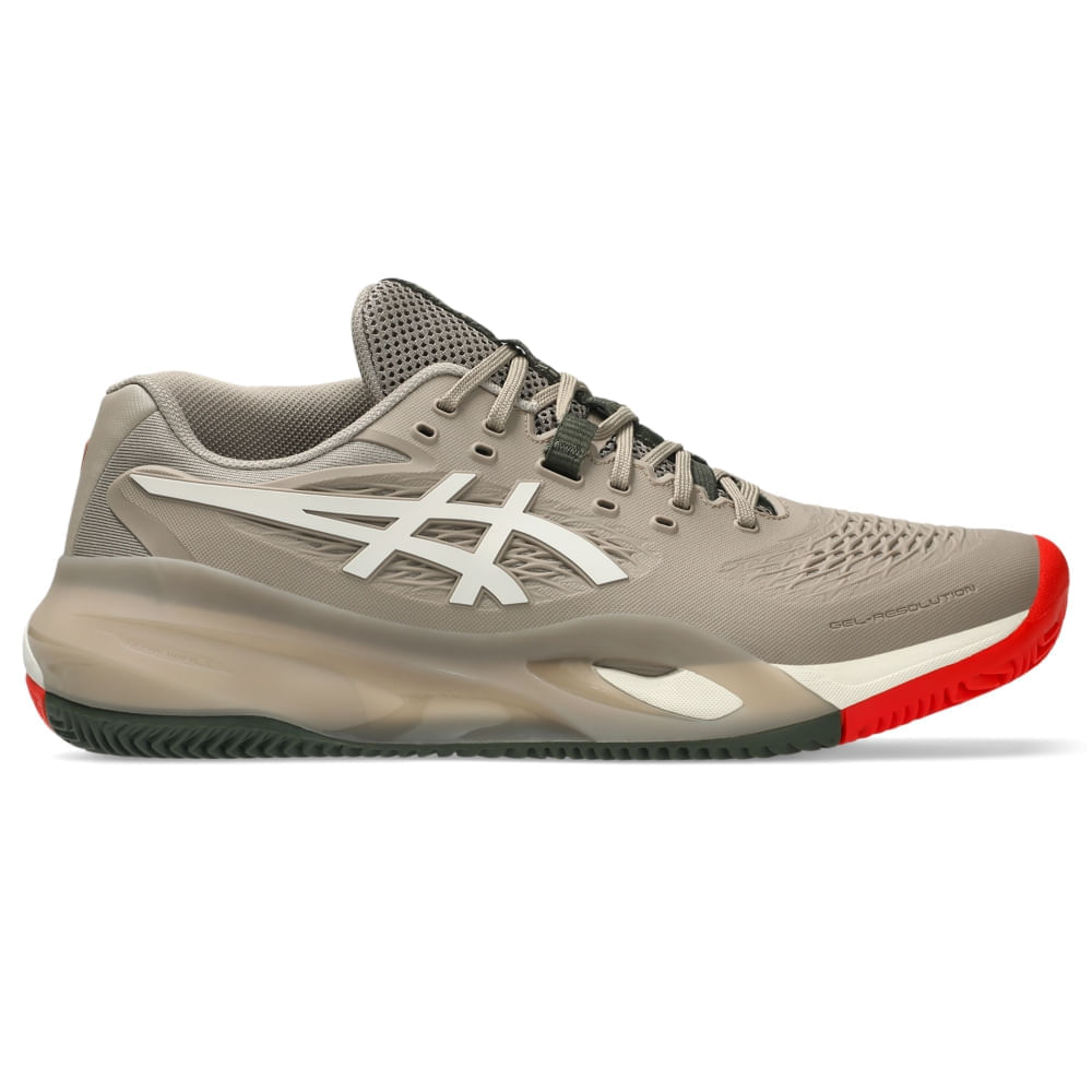 Tênis ASICS Gel-Resolution X Saibro - Masculino - Cinza/Bege - tam: 39