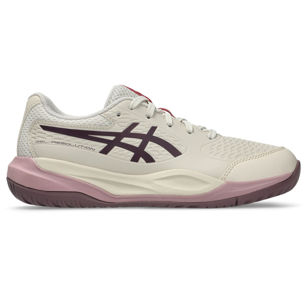 Tênis ASICS Gel-Resolution X Gs - Infantil - Bege/Roxo - tam: 35