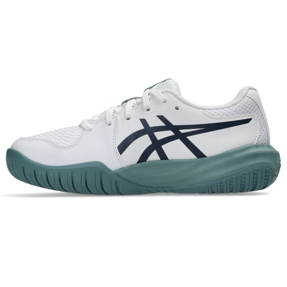 Tênis ASICS Gel-Resolution X Gs - Infantil - Branco/Azul - tam: 33.5 — foto 9