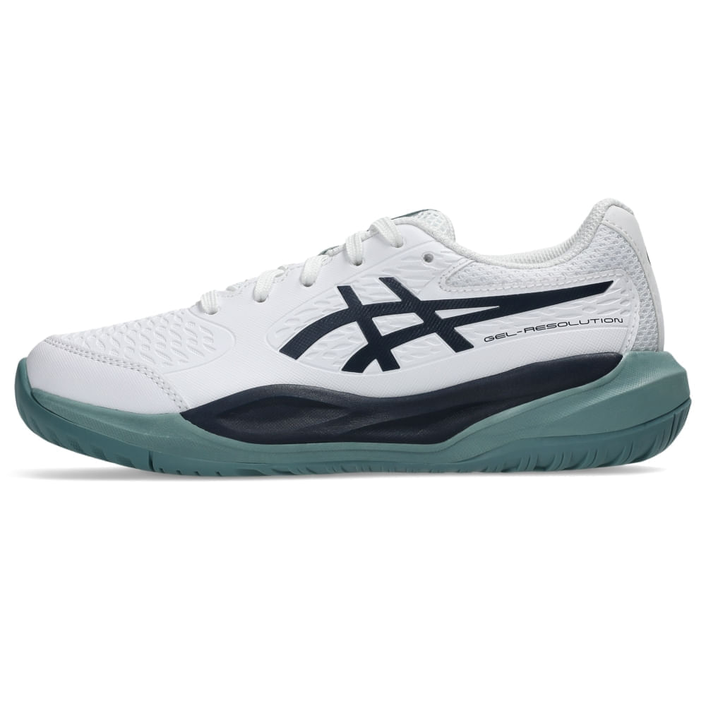 Tênis ASICS Gel-Resolution X Gs - Infantil - Branco/Azul - tam: 30.5 — foto 3