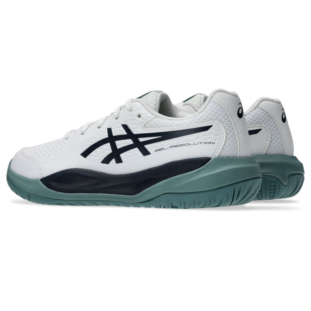 Tênis ASICS Gel-Resolution X Gs - Infantil - Branco/Azul - tam: 30 — foto 6