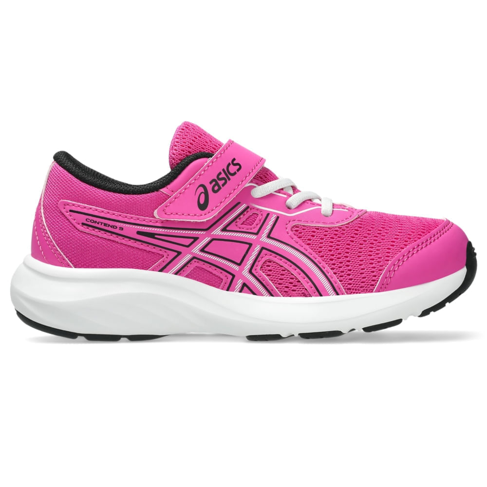 Tênis ASICS Contend 9 PS - Infantil - Rosa/Preto - tam: 31