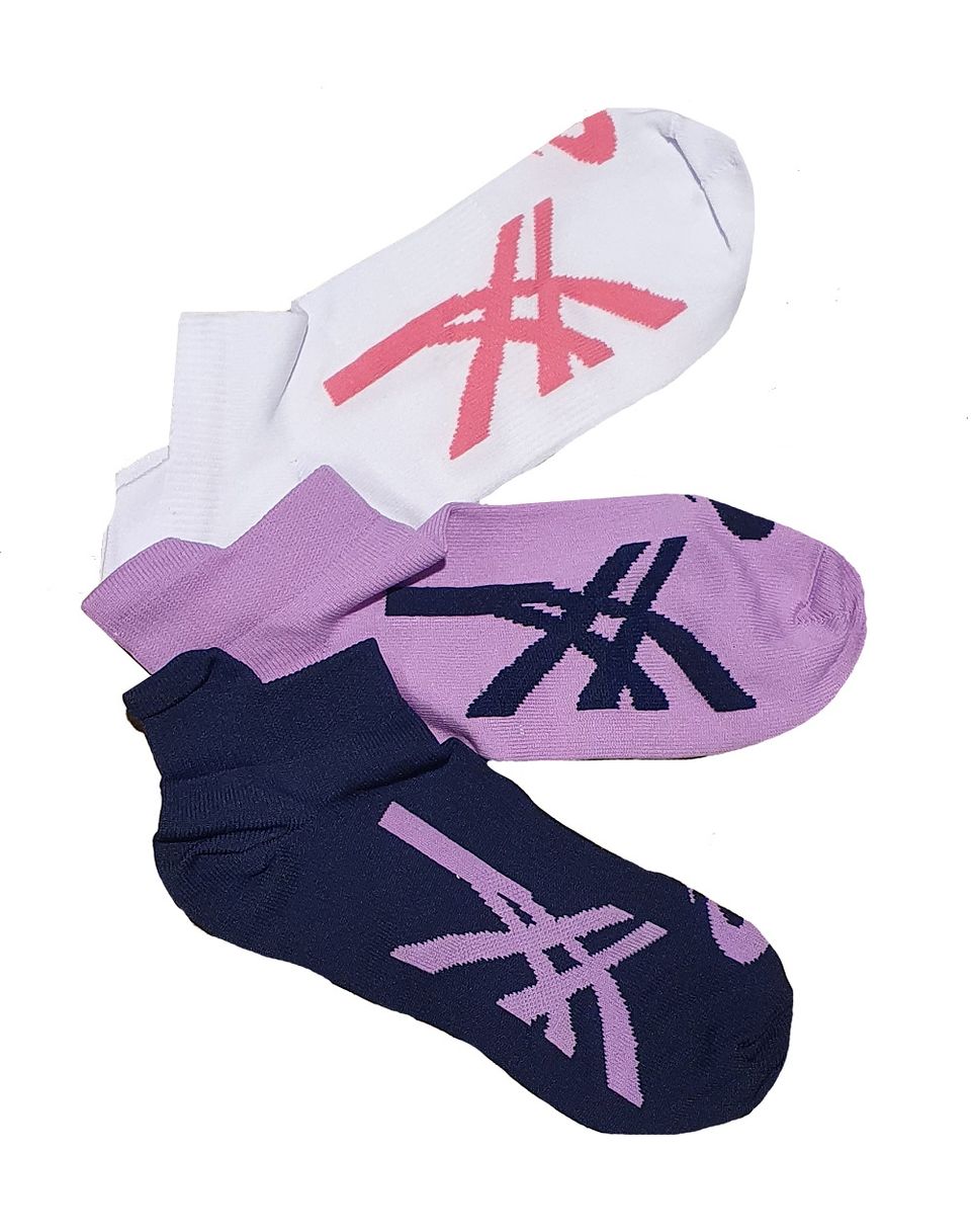 Meia Asics Road Short - Unissex - Roxo