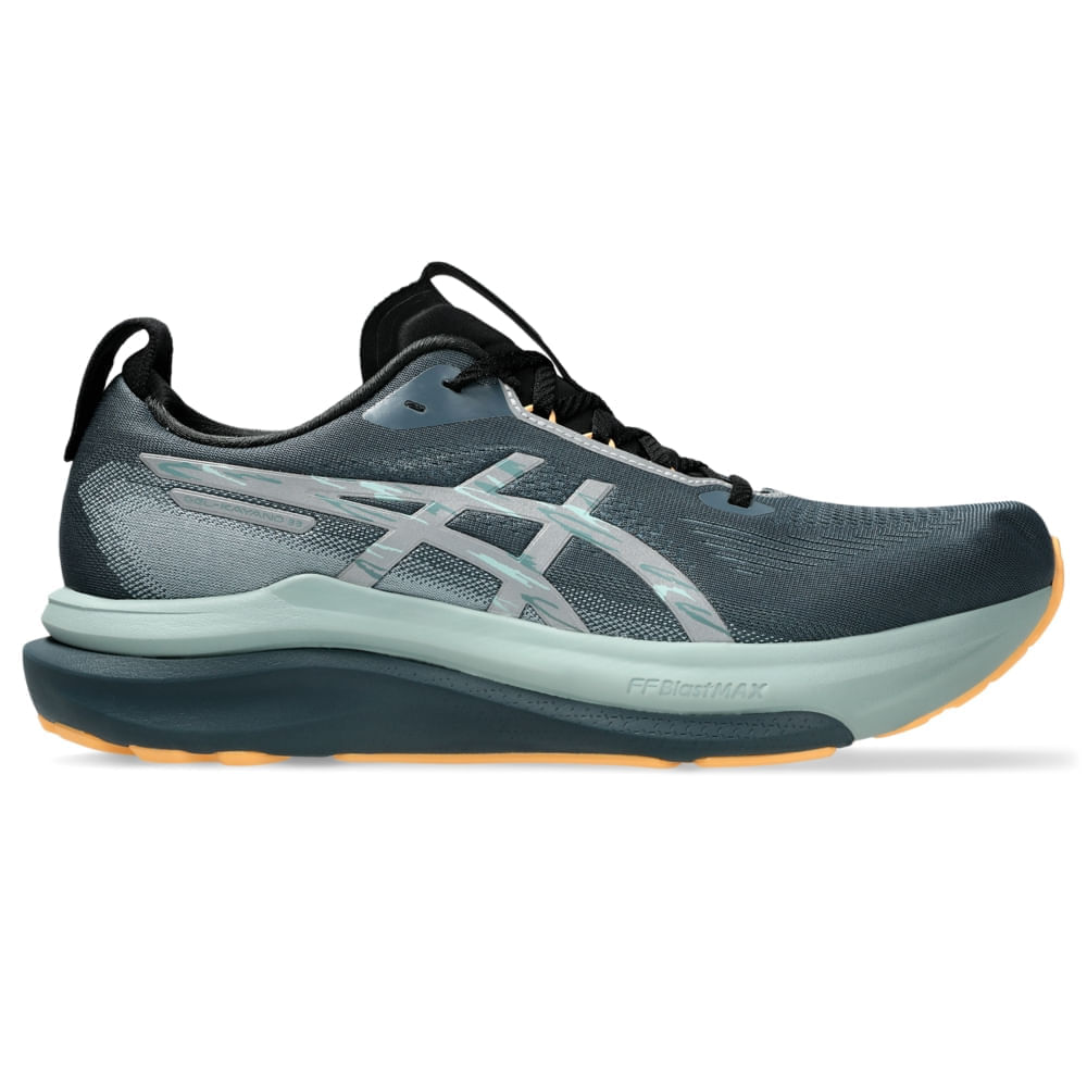 Tênis ASICS GEL-Kayano 33 Lite-Show - Masculino - Prata/Laranja - tam: 40