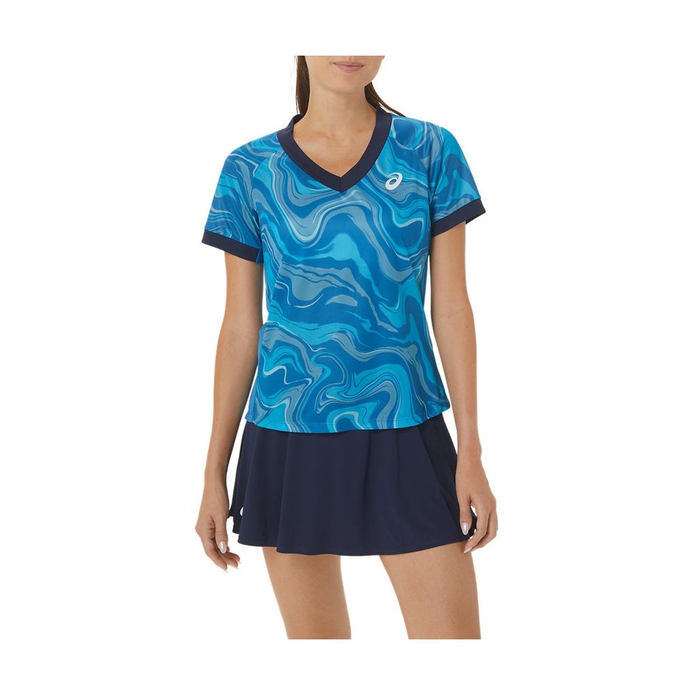 Camiseta ASICS Match - Feminina - Azul