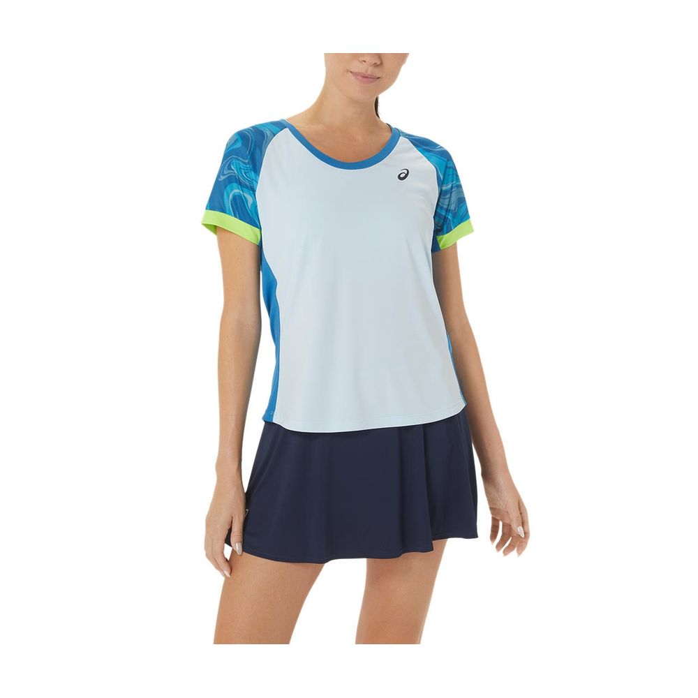 Camiseta ASICS - Feminina - Azul