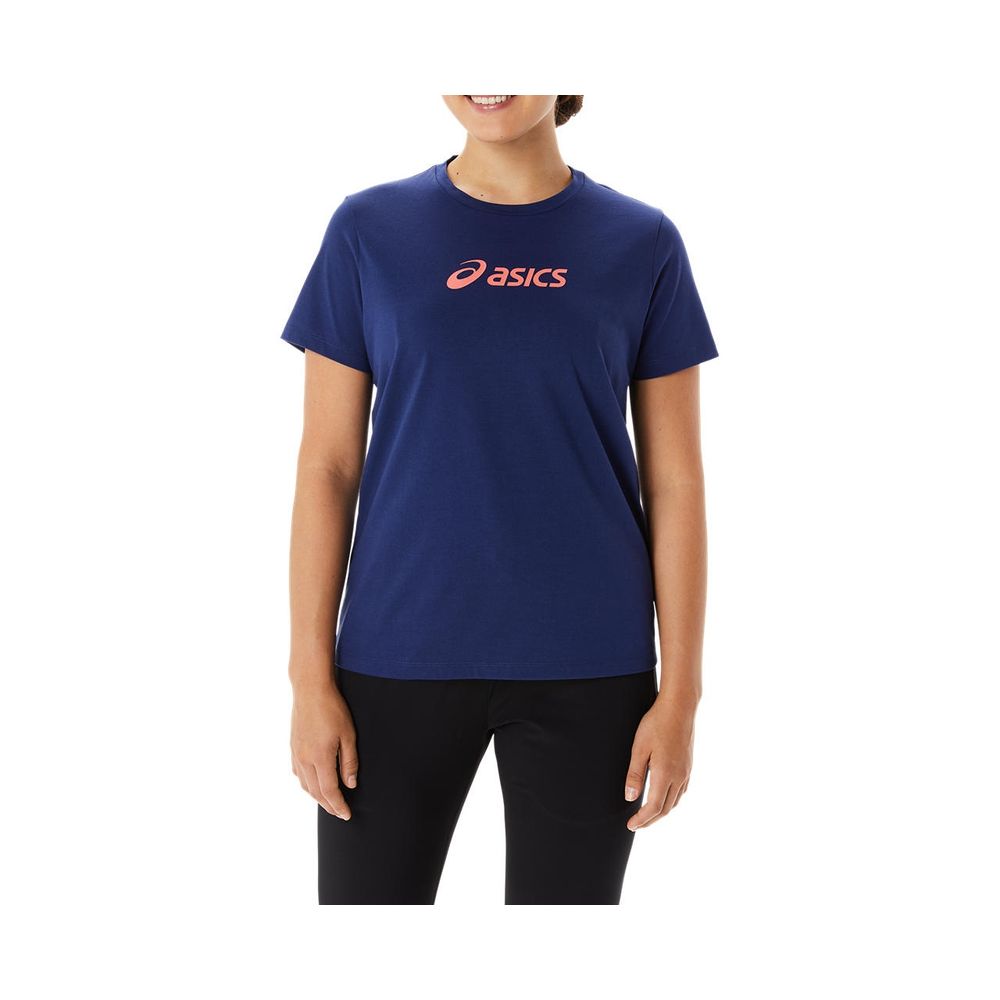 Camiseta ASICS - Feminina - Azul Marinho