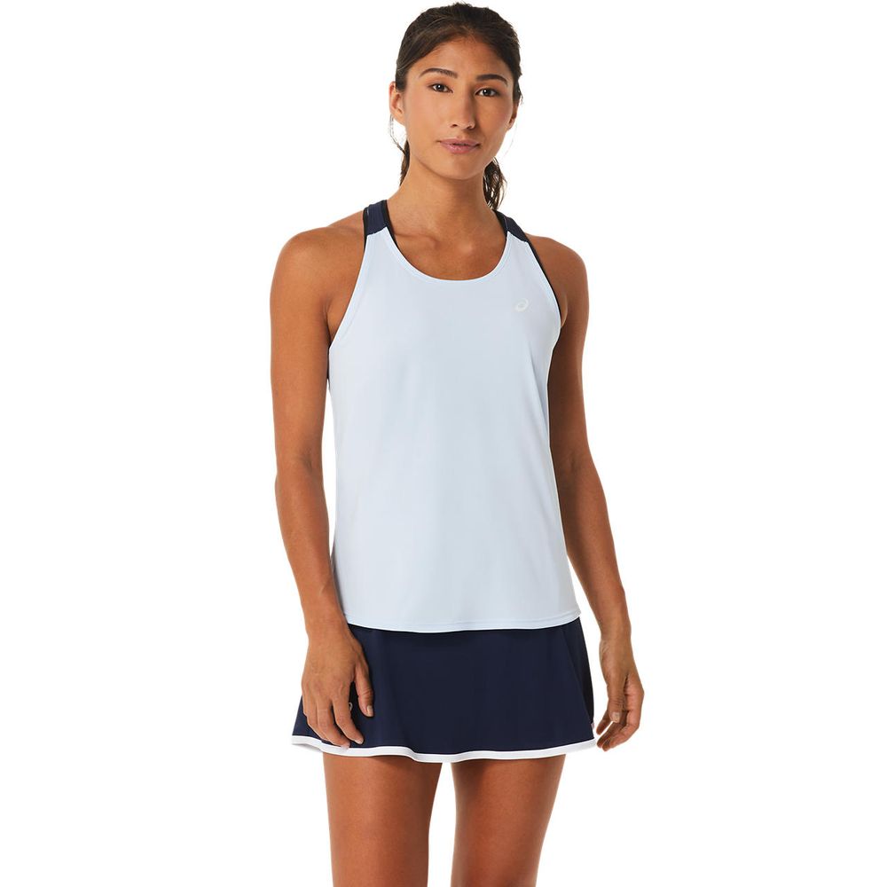 Camiseta Regata ASICS - Feminina - Cinza e Preta