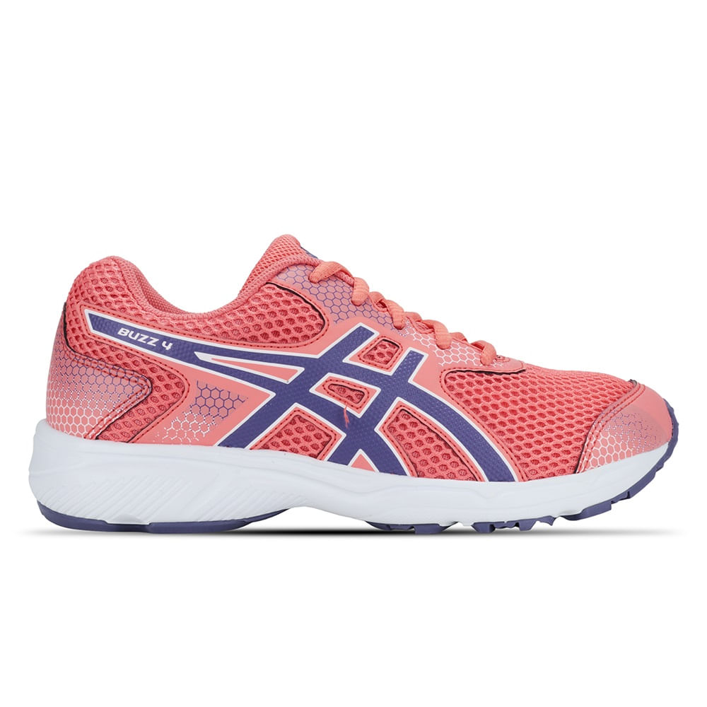 Tênis ASICS Buzz 4 GS - Infantil - Coral