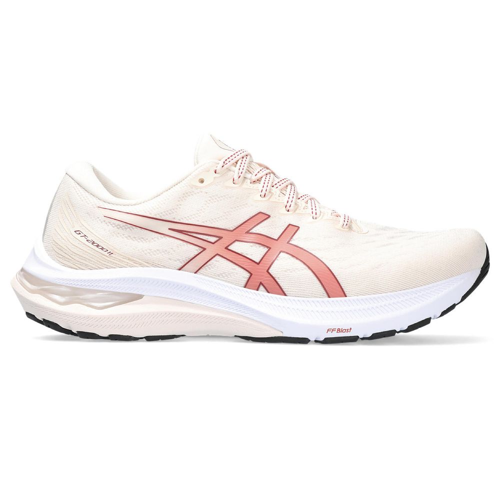 Tênis ASICS GT-2000 11 - Feminino - Creme e Coral