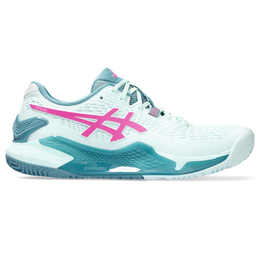 Tênis ASICS GEL-Resolution 9 Padel - Feminino - Azul e Rosa - Asics Brasil