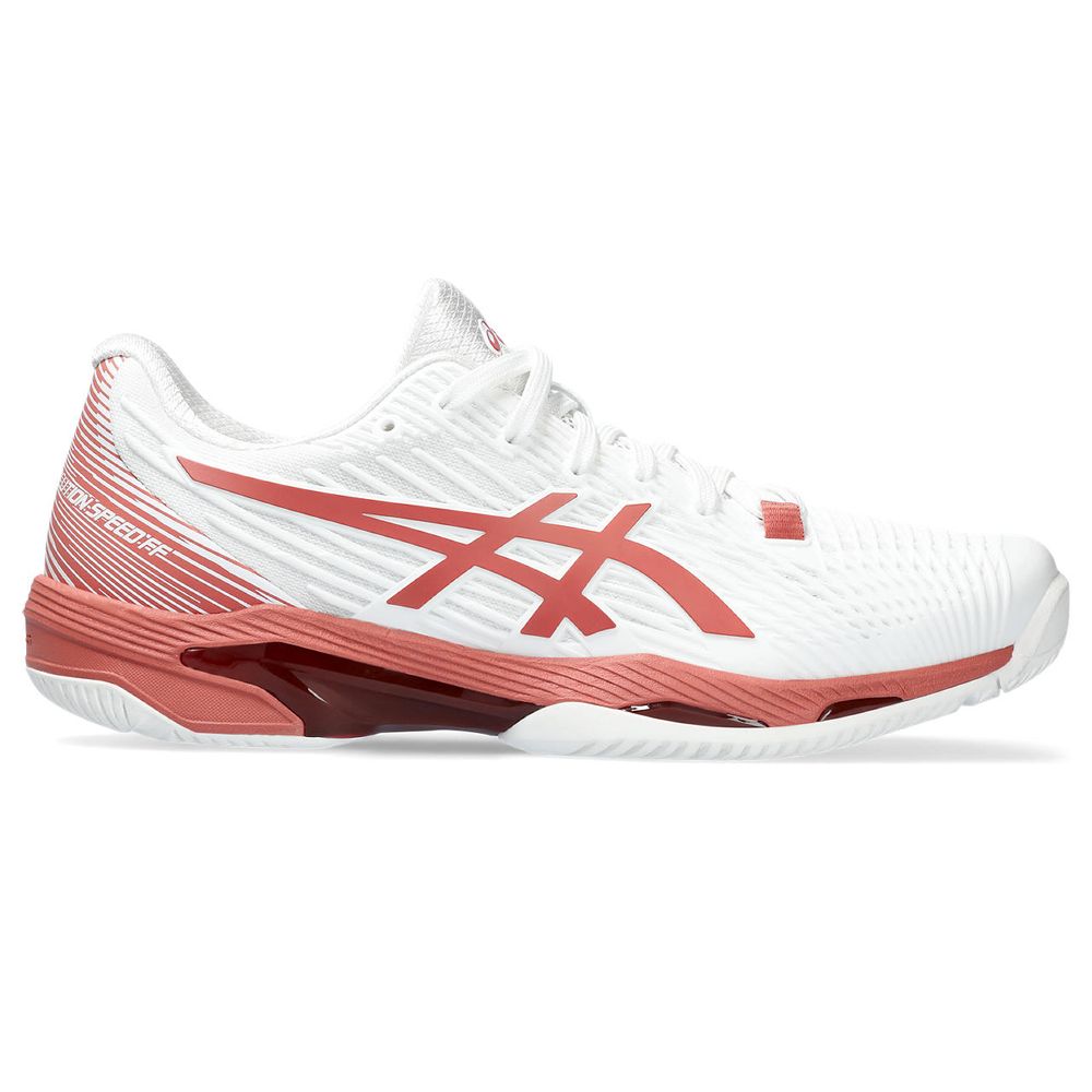 Tênis ASICS Solution Speed FF 2 - Feminino - Branco e Coral