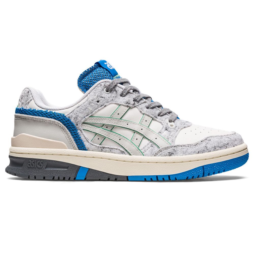 Tênis ASICS EX89 - Unissex - Creme, Cinza e Azul