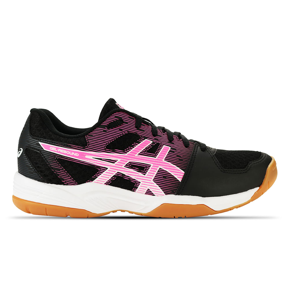 Tênis ASICS GEL-Rebound - Feminino - Preto e Rosa