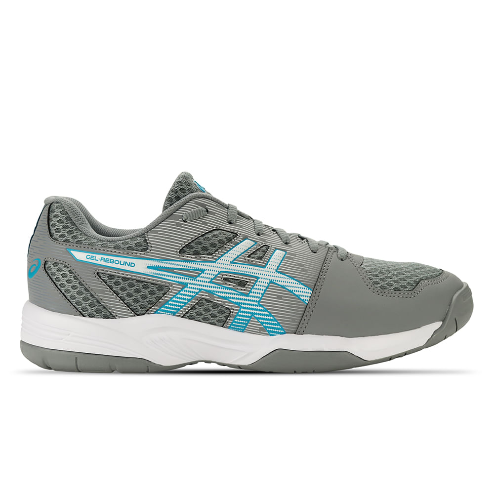 Tênis ASICS GEL-Rebound - Masculino - Cinza/Azul - tam: 41 Menor preço em Tênis ASICS GEL-Rebound - Masculino - Cinza/Azul - tam: 41