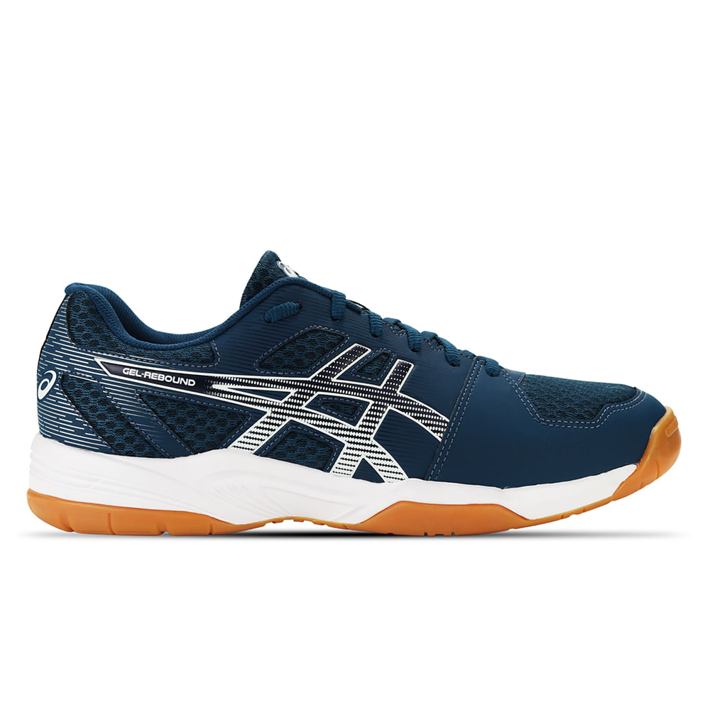 Tênis ASICS GEL-Rebound - Masculino - Azul/Branco - tam: 39 Menor preço em Tênis ASICS GEL-Rebound - Masculino - Azul/Branco - tam: 39