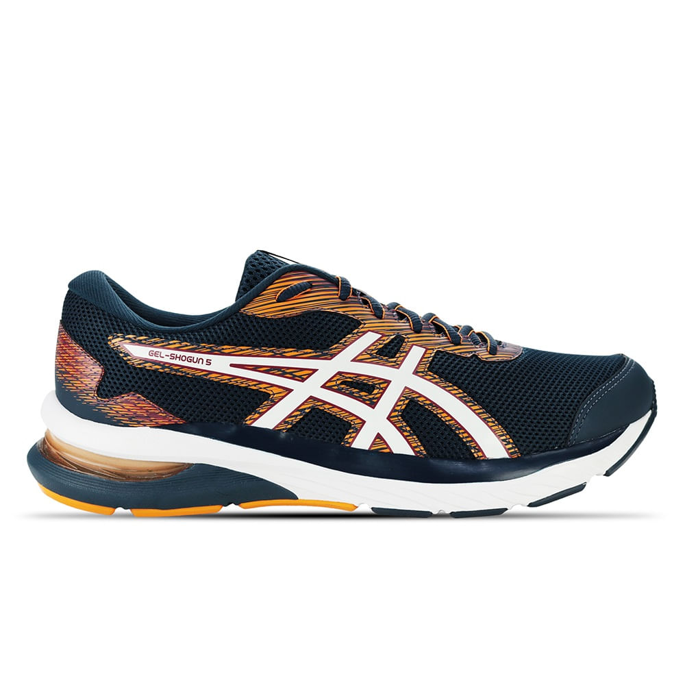 Tênis ASICS GEL-Shogun 5 - Masculino - Azul Marinho e Laranja - tam: 41 Menor preço em Tênis ASICS GEL-Shogun 5 - Masculino - Azul Marinho e Laranja - tam: 41
