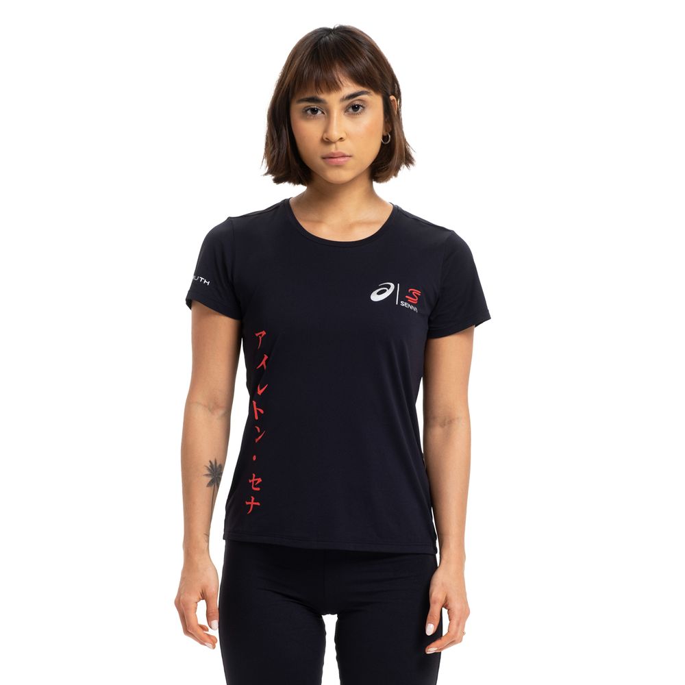 Camiseta ASICS Senna - Feminina - Preta