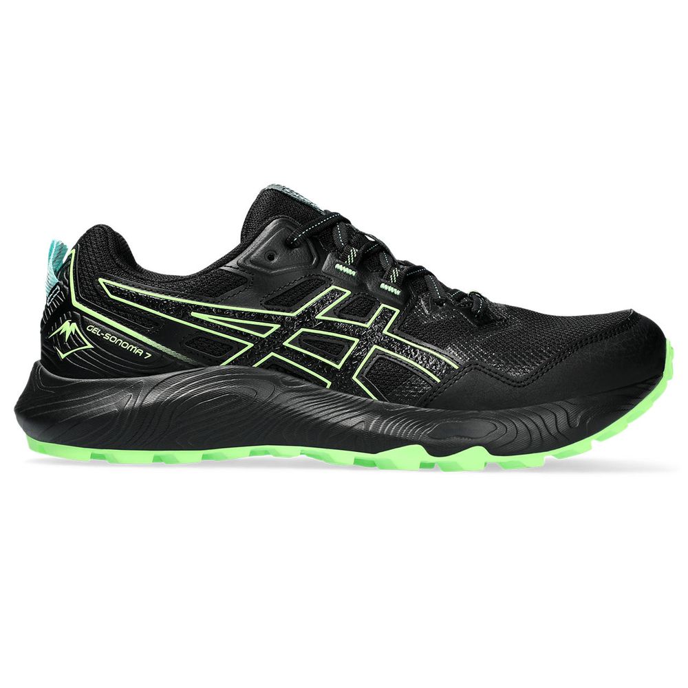 Tênis ASICS GEL-Sonoma 7 - Masculino - Preto com Verde