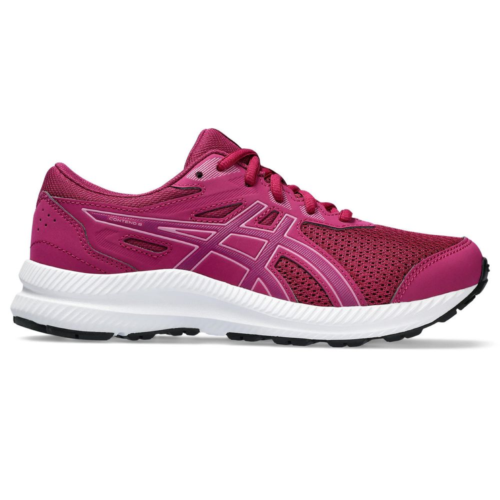 Tênis ASICS Contend 8 GS - Infantil - Rosa com Branco e Preto