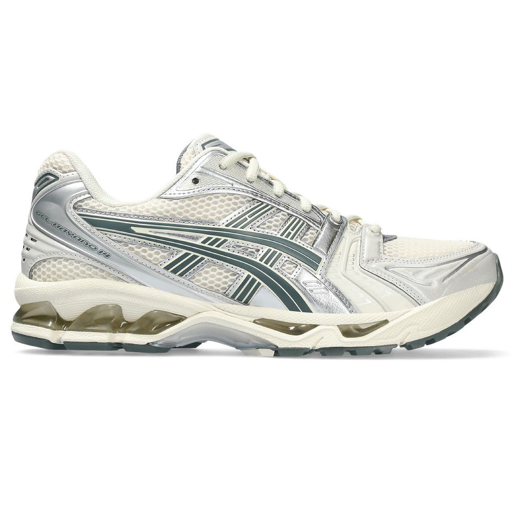 Tênis ASICS GEL-Kayano 14 - Masculino - Creme com Prata e Cinza