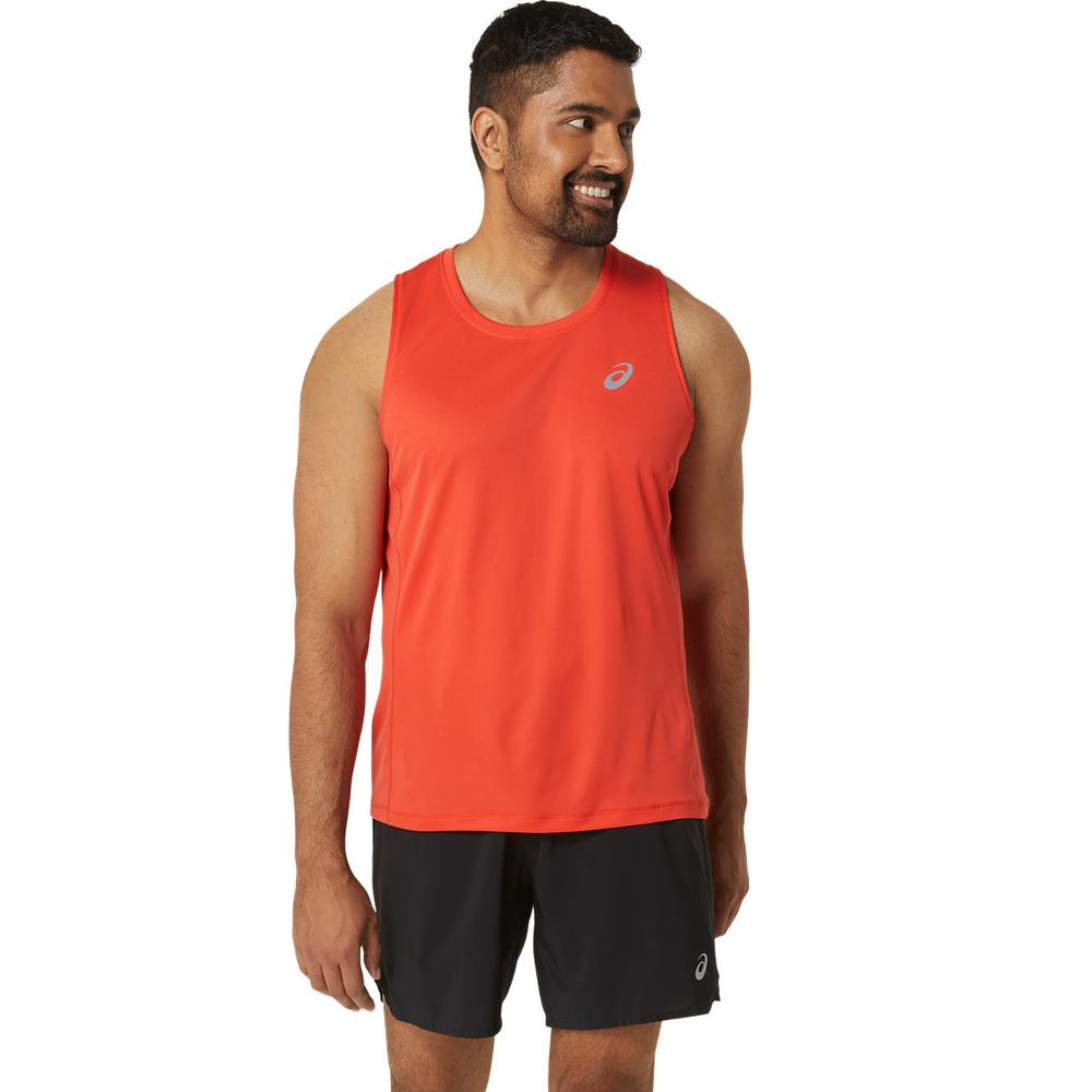 Camiseta Regata ASICS Silver - Masculina - Laranja