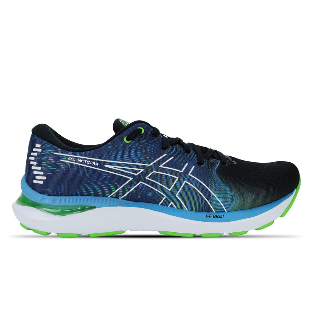 Tênis ASICS GEL-Meteora - Masculino - Preto com Azul e Verde - tam: 39 Menor preço em Tênis ASICS GEL-Meteora - Masculino - Preto com Azul e Verde - tam: 39