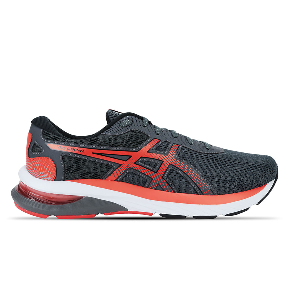 Tênis ASICS GEL-Shogun 6 - Masculino - Cinza com Laranja e Branco - tam: 39 Menor preço em Tênis ASICS GEL-Shogun 6 - Masculino - Cinza com Laranja e Branco - tam: 39