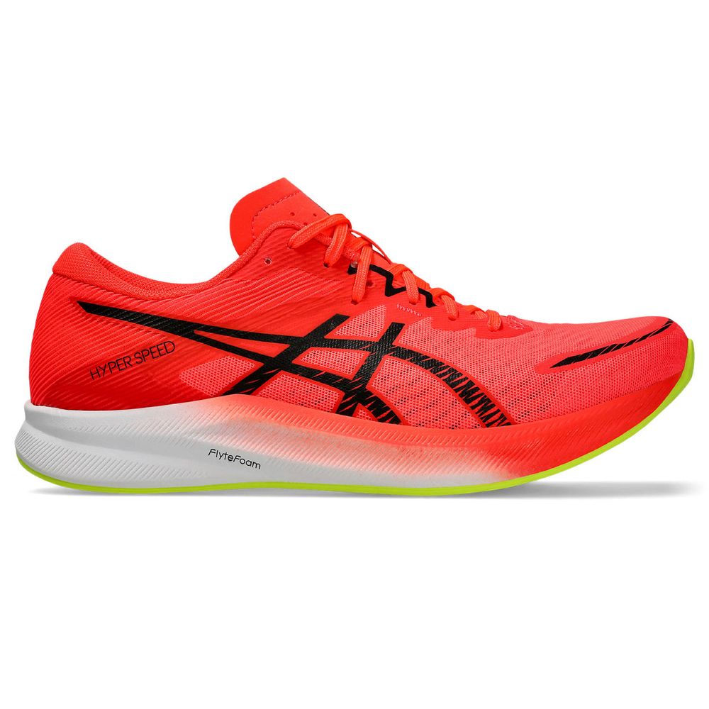 Tênis ASICS Hyper Speed 3 - Masculino - Vermelho com Branco e Verde