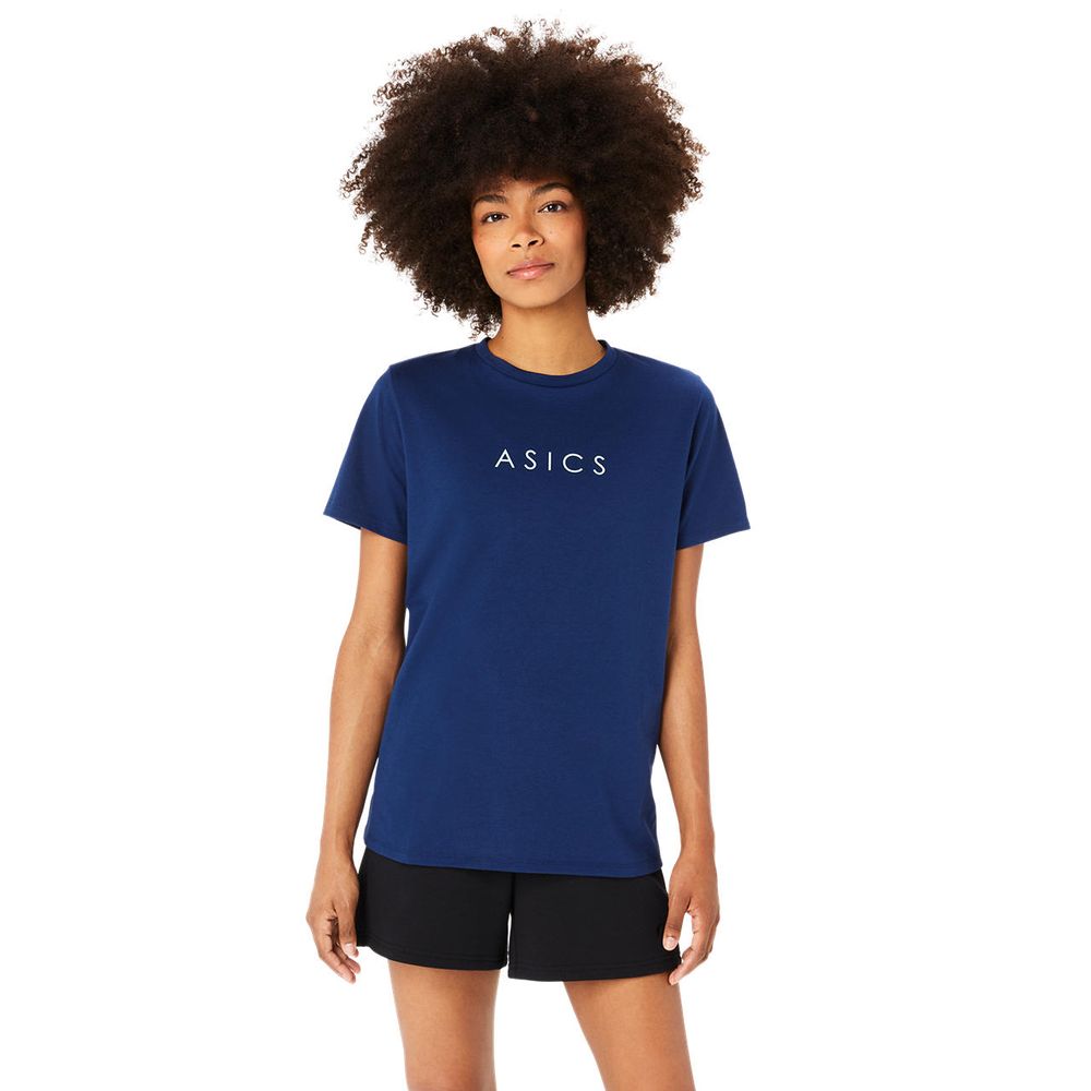 Camiseta ASICS - Feminina - Azul Marinho