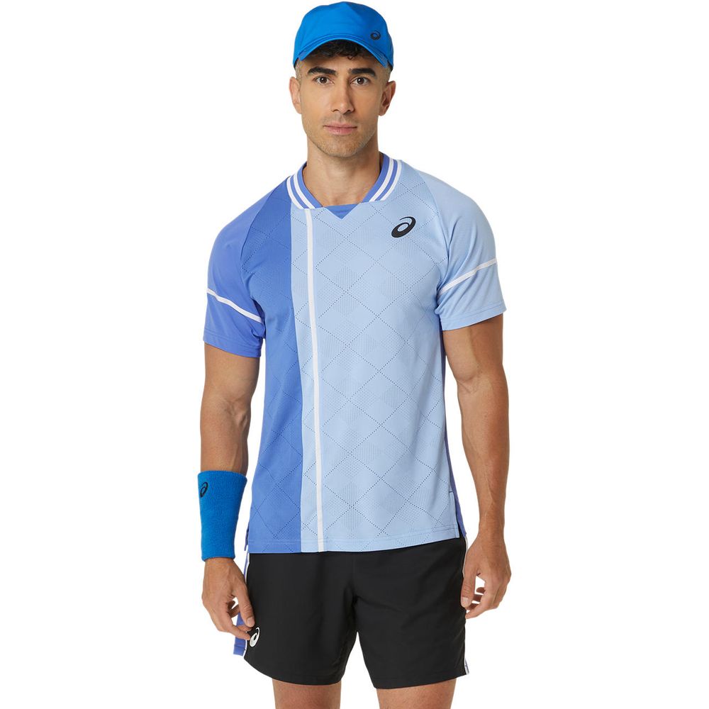 Camiseta ASICS Match Actibreeze™ - Masculina - Azul com Branco