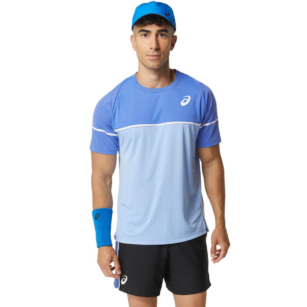 Camiseta ASICS Game - Masculina - Azul com Branco