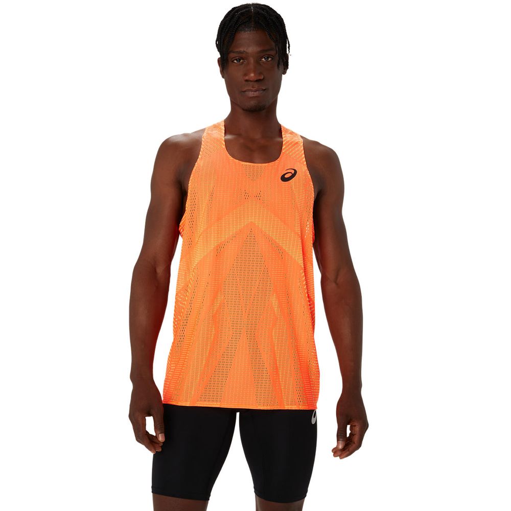 Camiseta Regata ASICS Actibreeze™ - Masculina - Laranja com Preto