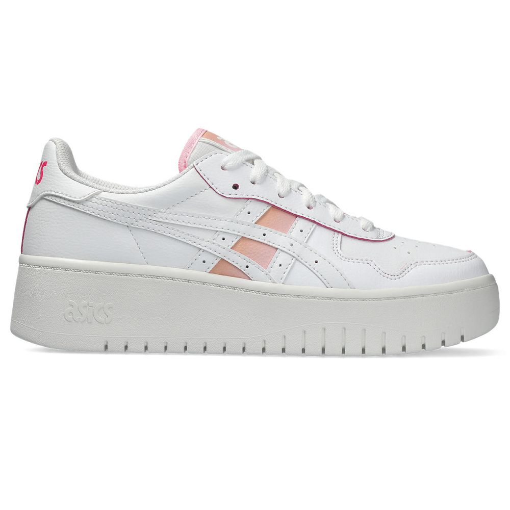 Tênis ASICS Japan S PF - Feminino - Branco com Laranja e Rosa