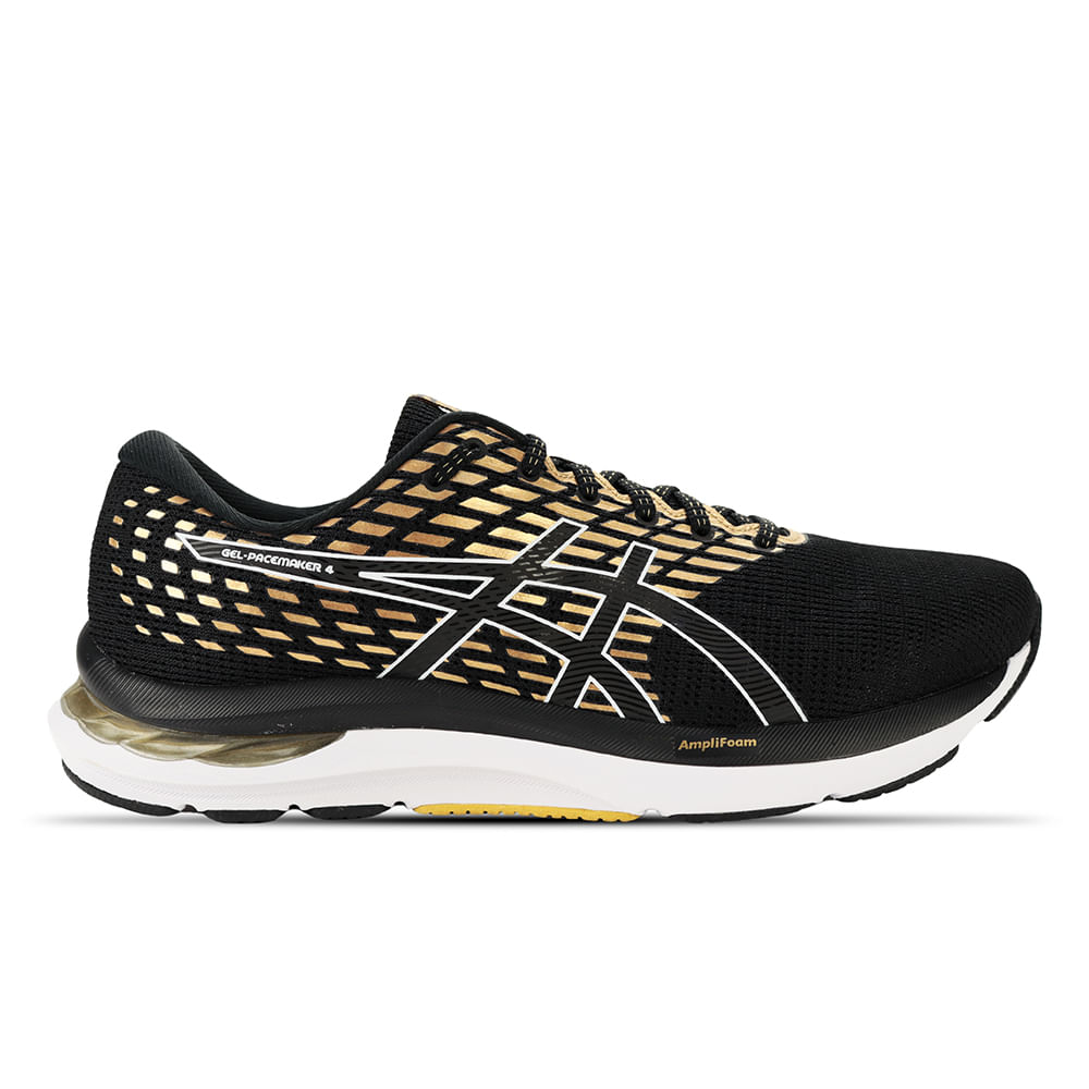Tênis ASICS GEL-Pacemaker 4 - Masculino - Preto com Dourado - tam: 43 Menor preço em Tênis ASICS GEL-Pacemaker 4 - Masculino - Preto com Dourado - tam: 43