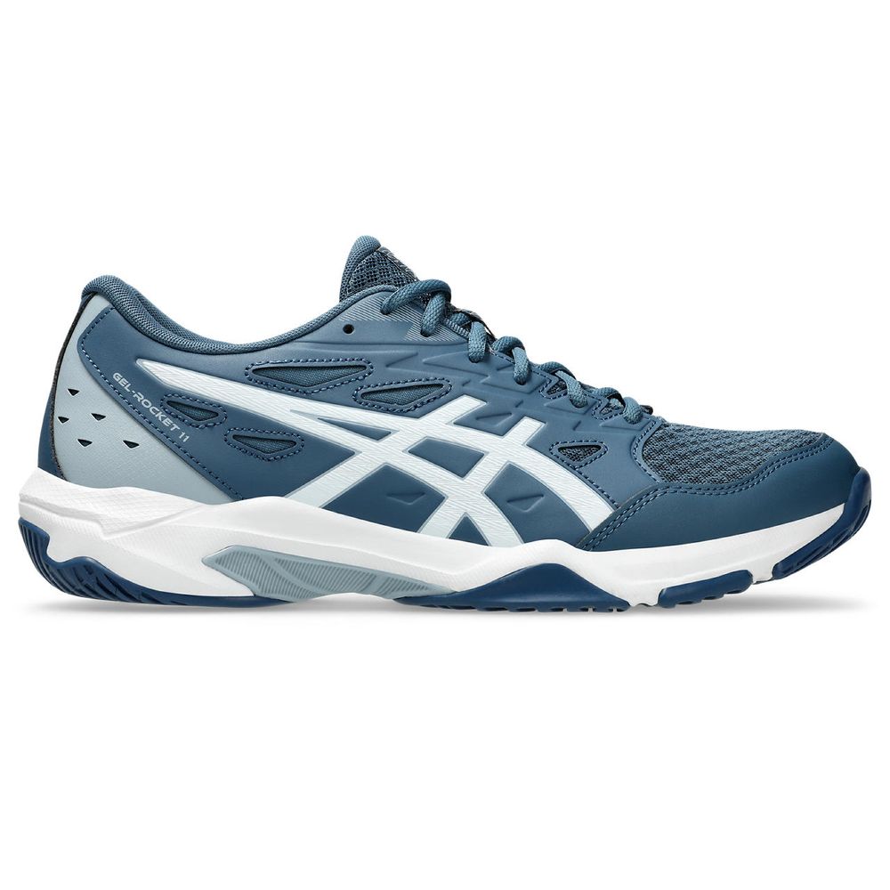 Tênis ASICS GEL-Rocket 11 - Masculino - Azul com Branco