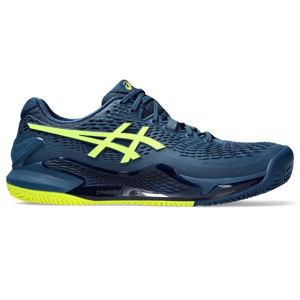 Tênis ASICS GEL-Resolution 9 Clay - Masculino - Azul Marinho com Verde