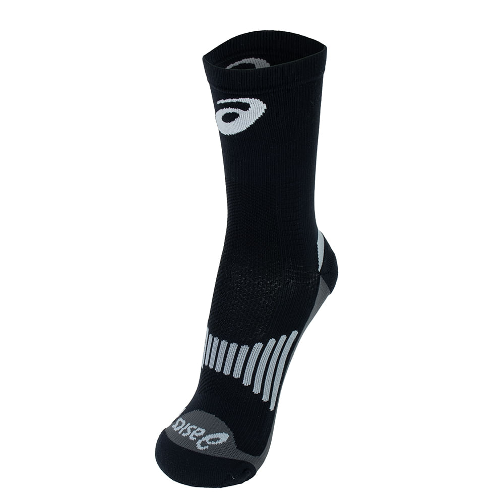 Meia ASICS - Unissex - Cinza/Preto - tam: 34/38