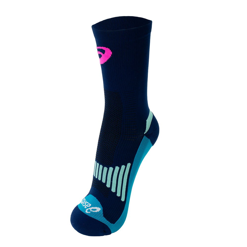 Meia ASICS - Unissex - Azul/Rosa