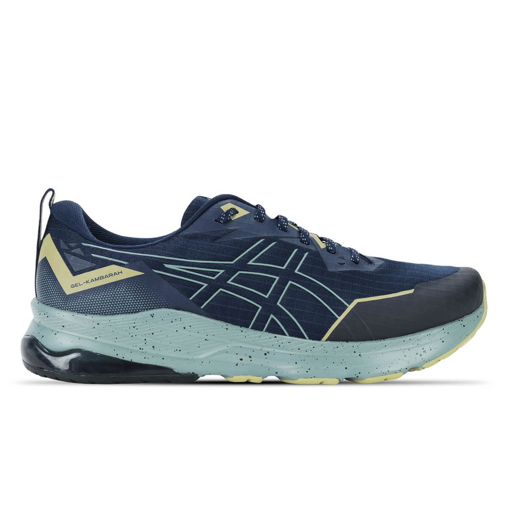 Tênis ASICS GEL-Kambarah - Masculino - Azul Marinho com Verde - tam: 39 Menor preço em Tênis ASICS GEL-Kambarah - Masculino - Azul Marinho com Verde - tam: 39