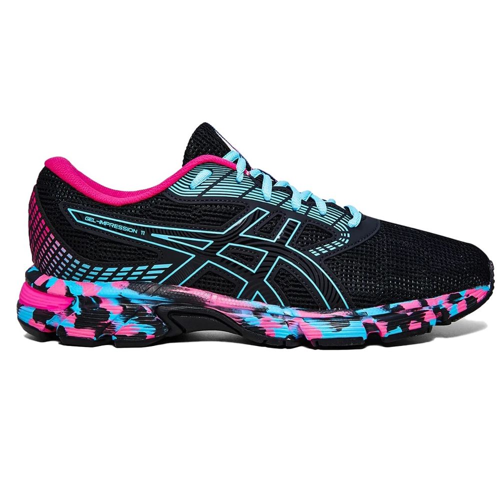 Tênis ASICS GEL-Impression 11 - Masculino - Preto/Azul - tam: 43 Menor preço em Tênis ASICS GEL-Impression 11 - Masculino - Preto/Azul - tam: 43